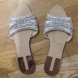 Gold Zara sandals